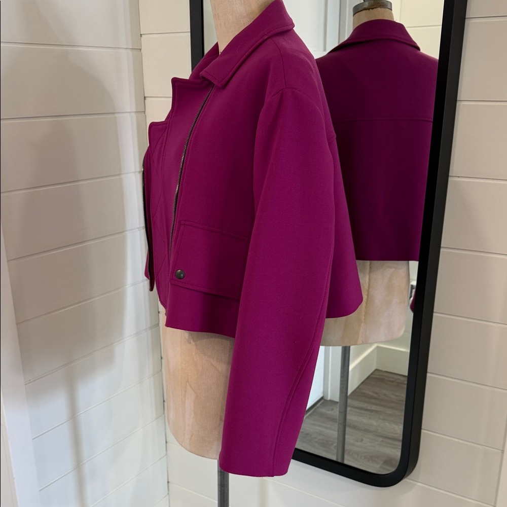 Dorothee Schumacher fuscia crop military jacket - Picture 8 of 14